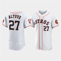 H.Astros #27 Jose Altuve White 60th Anniversary Flex Base Stitched  Jersey