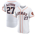 H.Astros #27 Jose Altuve White 2022 World Series Flex Base Stitched  Jersey