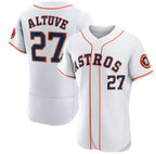 H.Astros #27 Jose Altuve White 2022 World Series Flex Base Stitched  Jersey