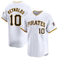P.Pirates #10 Bryan Reynolds White Home Limited Stitched Jersey