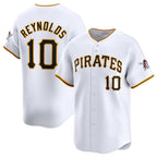 P.Pirates #10 Bryan Reynolds White Home Limited Stitched Jersey