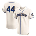 S.Mariners #44 Julio rodriguez Cream Alternate 2 Elite Player Jersey