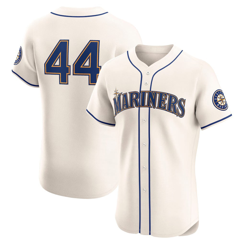S.Mariners #44 Julio rodriguez Cream Alternate 2 Elite Player Jersey