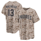 SD.Padres #13 Manny Machado Camo USMC Alternate Replica Player Jersey