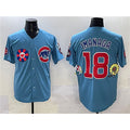 C.Cubs #18 Shota Imanaga Blue 2025 Tokyo Series 2nd Alternate Limited Stitched Jersey
