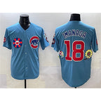C.Cubs #18 Shota Imanaga Blue 2025 Tokyo Series 2nd Alternate Limited Stitched Jersey