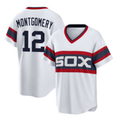 CW.Sox #12 Colson Montgomery White Cool Base Stitched Jersey