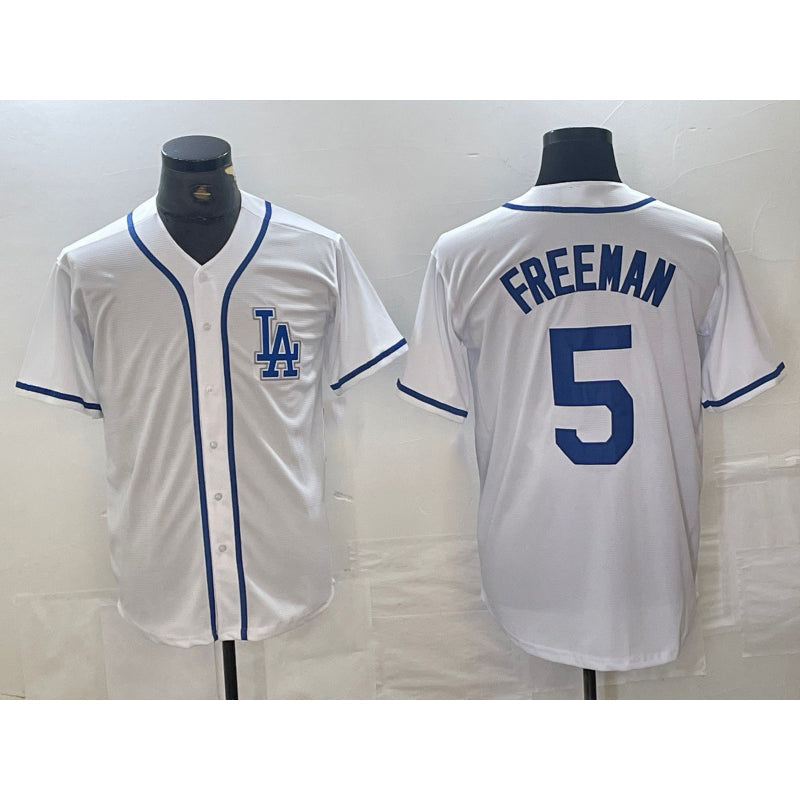 LA.Dodgers #5 Freddie Freeman White Cool Base Stitched Jersey