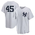 NY.Yankees #45 Gerrit Cole White Home Replica Player Name Jersey