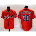D.Tigers #30 Kerry Carpenter Orange With Patch Vapor Premier Limited Stitched Jersey