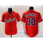 D.Tigers #30 Kerry Carpenter Orange With Patch Vapor Premier Limited Stitched Jersey