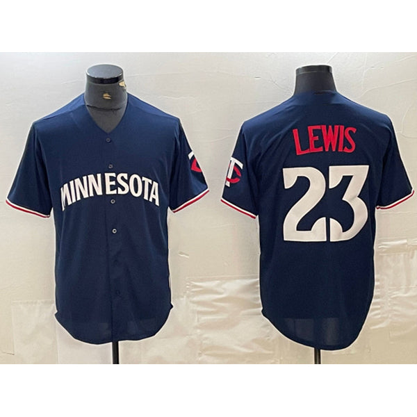 M.Twins #23 Royce Lewis Navy Cool Base Stitched Jersey