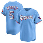 T.Rangers #5 Corey Seager Light Blue Alternate Limited Player Jersey