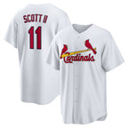 St. Louis Cardinals #11 Victor Scott II White Home Replica Jersey