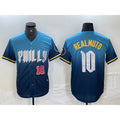 P.Phillies #10 J.T. Realmuto Number Blue 2024 City Connect Limited Stitched Jerseys