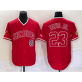 SD.Padres #23 Fernando Tatis Jr. Red NEW 2023 Cool Base Stitched Jersey