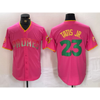 SD.Padres #23 Fernando Tatis Jr. Pink Cool Base 2 Stitched Jersey