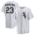 CW.Sox #23 Andrew Benintendi White-Black Home Official Player Jersey