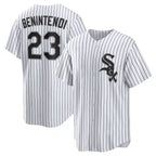 CW.Sox #23 Andrew Benintendi White-Black Home Official Player Jersey