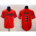 H.Astros #3 Jeremy Pena Orange 2025 City Connect With Texas Patch Limited Stitched Jersey