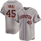 H.Astros #45 Tatsuya Imai Gray 2026 Limited Stitched Jersey
