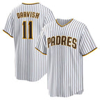 SD.Padres #11 Yu Darvish White Home Replica Player Jersey