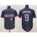 M.Marlins #9 Xavier Edwards Black 2025 City Connect Limited Stitched Jersey