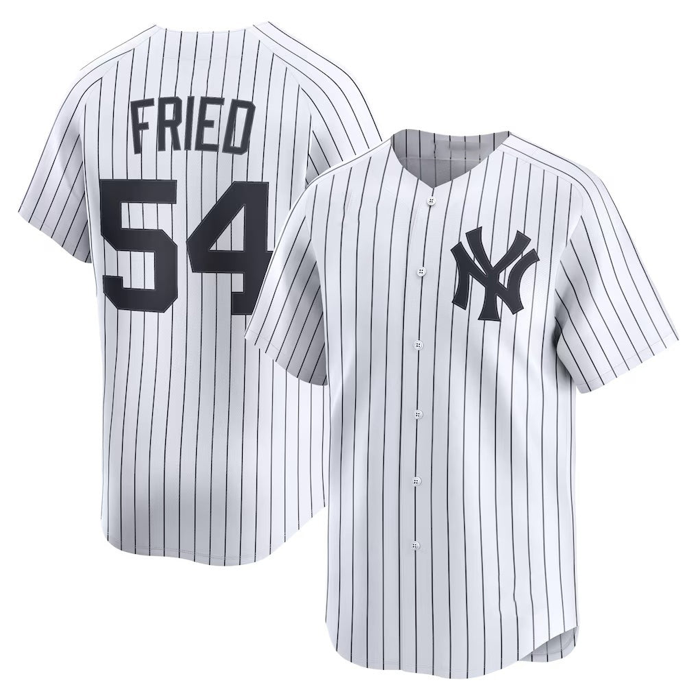 NY.Yankees #54 Max Fried White Home Limited 2 Player Jersey