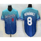LA.Dodgers #8 Enrique Hernandez Blue 2025 City Connect Limited Stitched Jersey