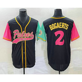 SD.Padres #2 Xander Bogaerts Black NEW 2023 City Connect Cool Base Stitched Jersey