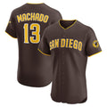 SD.Padres #13 Manny Machado Brown Road Elite Jersey
