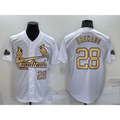St. Louis Cardinals #28 Nolan Arenado Number White 2022All Star Stitched Cool Base Jersey