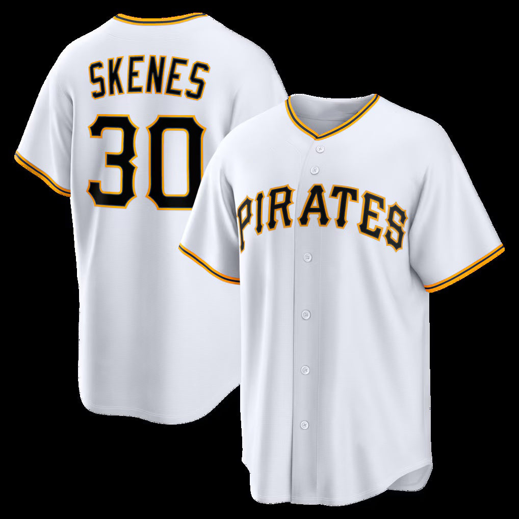 P.Pirates #30 Paul Skenes White Replica Jersey