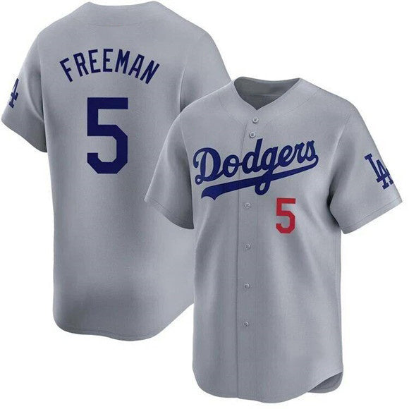 LA.Dodgers #5 Freddie Freeman Gray 2025 Limited Stitched Jersey