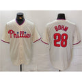 P.Phillies #28 Alec Bohm Cream Cool Base Stitched Jersey