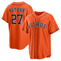 H.Astros #27 Jose Altuve Orange Alternate Replica Player Name Jersey