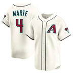 A.Diamondback #4 Ketel Marte Cream Home Limited Player Jersey