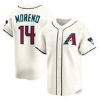 A.Diamondbacks #14 Gabriel Moreno Cream Home Limited Player Jersey