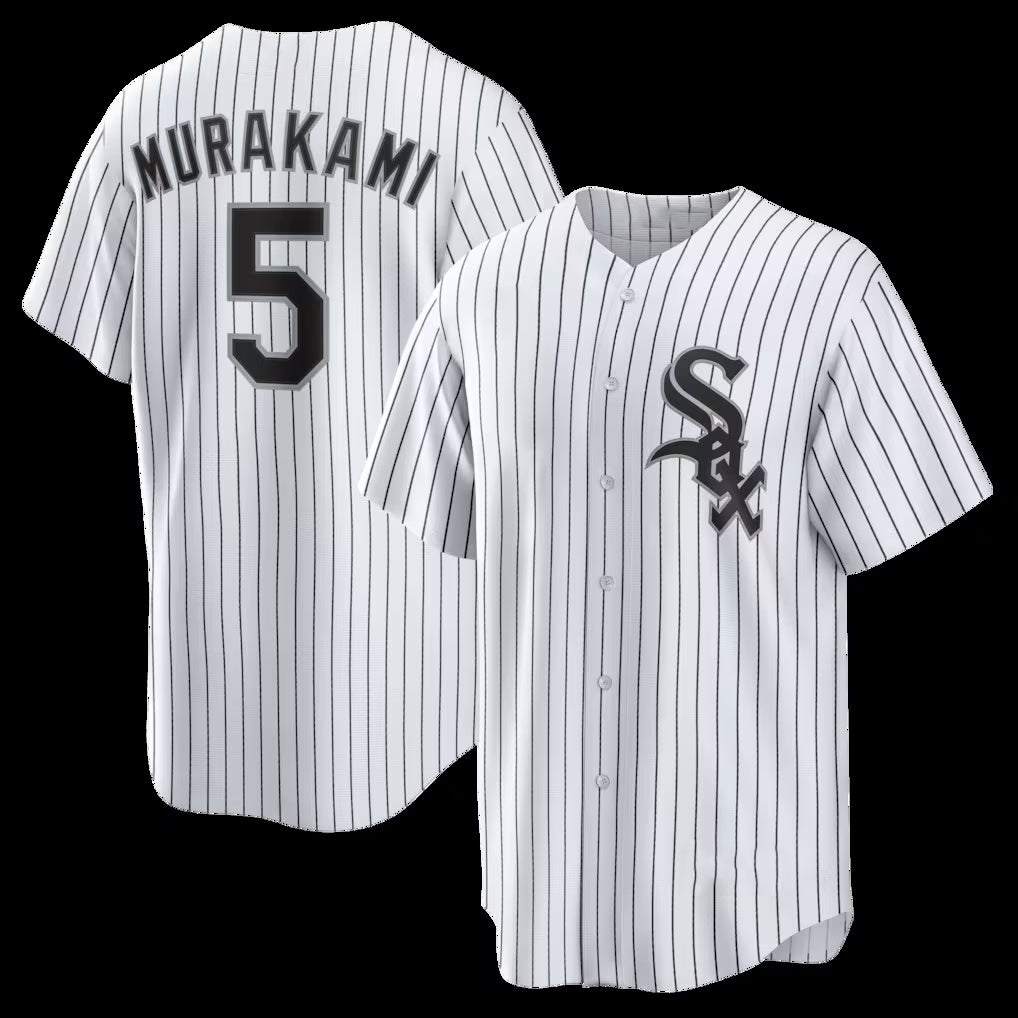 CW.Sox #5 Munetaka Murakami White Home Replica Jersey