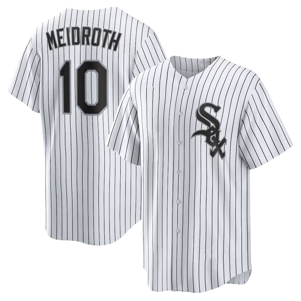 CW.Sox #10 Chase Meidroth White Home Replica Jersey