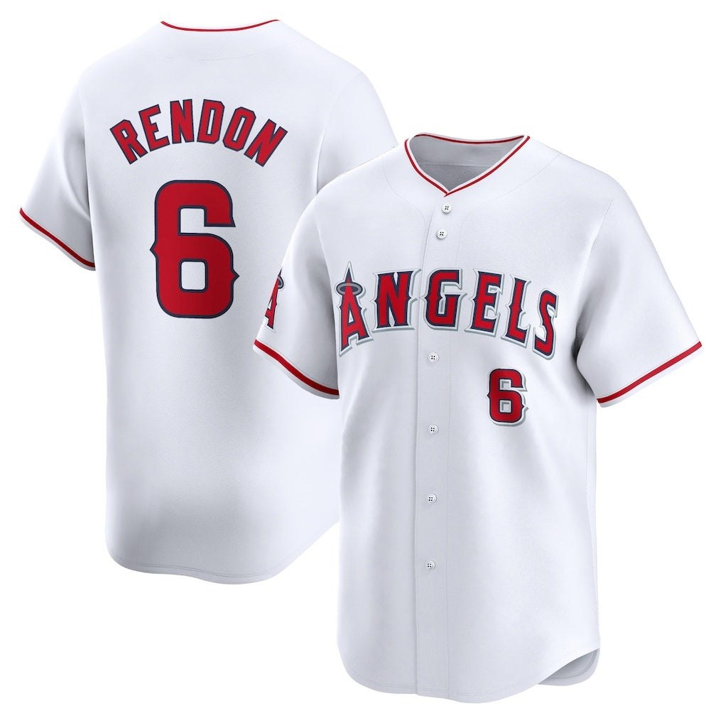 LA.Angels #6 Anthony Rendon White Home Limited Player Jersey