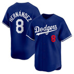 LA.Dodgers #8 Enrique Hernandez Royal Limited Stitched Jersey
