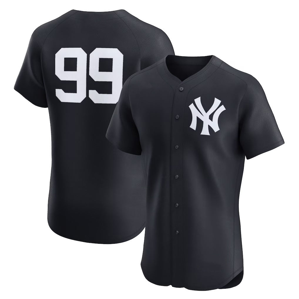 NY.Yankees #99 Aaron Judge Navy Alternate 2 Elite Jersey