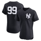NY.Yankees #99 Aaron Judge Navy Alternate 2 Elite Jersey