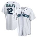 Seattle Mariners #12 Josh Naylor White Home Replica Jersey