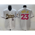 SD.Padres #23 Fernando Tatis Jr. White NEW 2023 City Connect Cool Base Stitched Jersey
