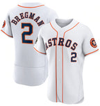 H.Astros #2 Alex Bregman White 2022 World Series Flex Base Stitched  Jersey