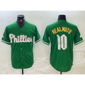 P.Phillies #10 J.T. Realmuto Green Cool Base Jersey