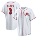 C.Reds #3 Ke'Bryan Hayes White Home Replica Jersey
