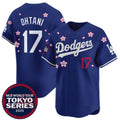LA.Dodgers #17 Shohei Ohtani Royal 2025 Tokyo Series Limited Stitched Jersey